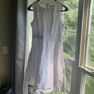 White Calvin Klein dress
